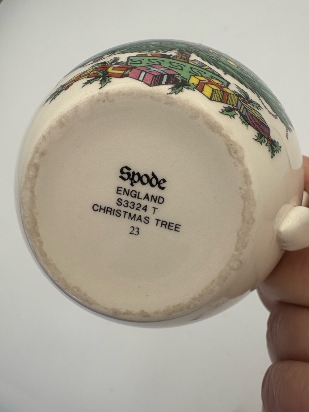 Two Vintage Spode Christmas Tree Coffee/Tea Cup and Saucer Set - Made in England - Picture 6 of 16